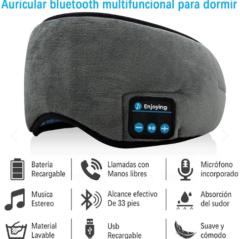 ANTIFAZ CON AURICULARES BLUETOOH