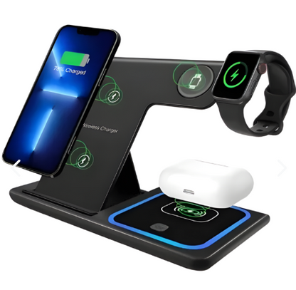 Cargador Portatil 3En1 Base Inalambrica