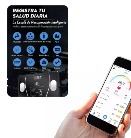 BASCULA INTELIGENTE BLUETOOTH