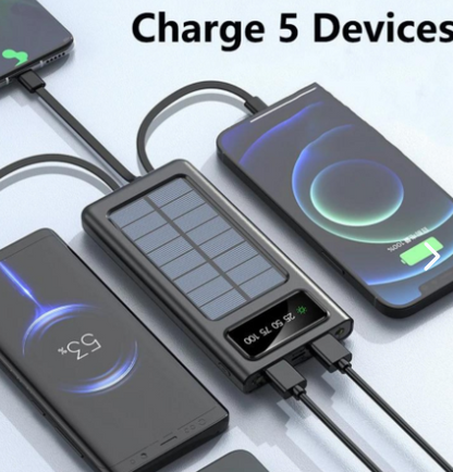 Power Bank Inteligente Carga Solar Portatil
