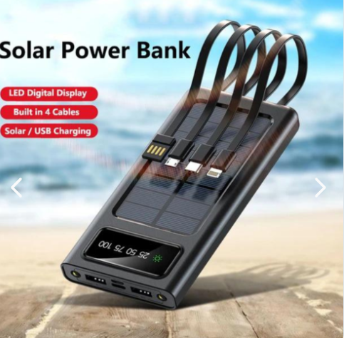 Power Bank Inteligente Carga Solar Portatil