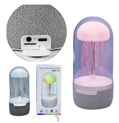 Lampara  y Parlante Medusa de Colores