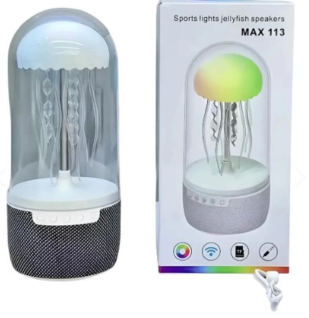 Lampara  y Parlante Medusa de Colores