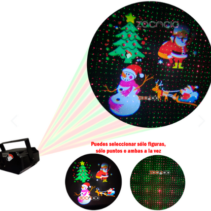 Proyector Laser Y Led Muñecos Navideños