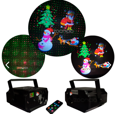 Proyector Laser Y Led Muñecos Navideños